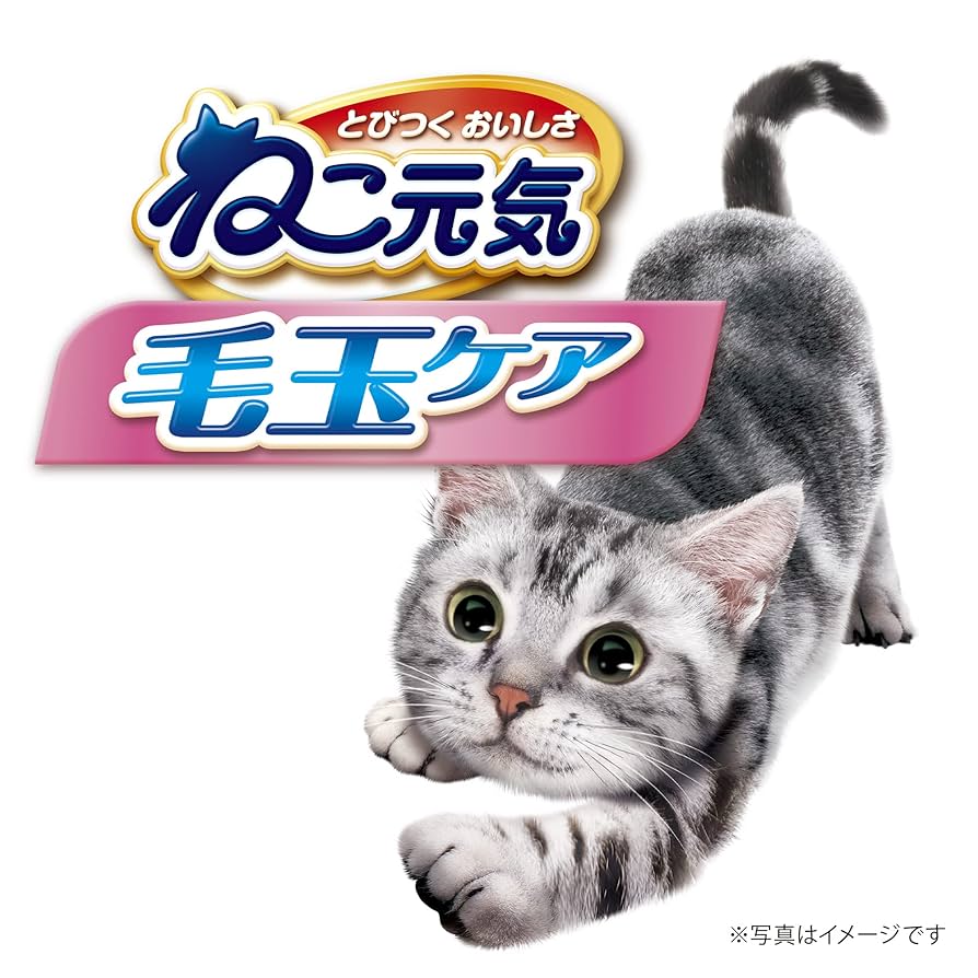 猫の毛玉 Amazon | ねこ元気 毛玉ケア まぐろ・チキン・緑黄色野菜入り